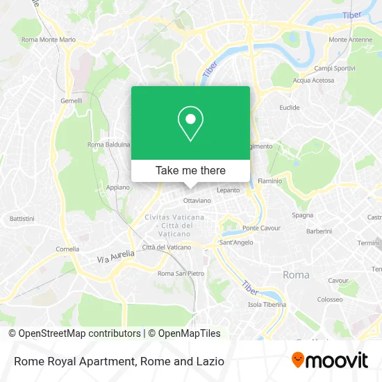 Rome Royal Apartment map