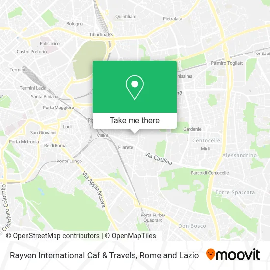 Rayven International Caf & Travels map