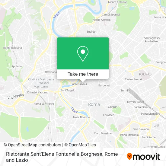 Ristorante Sant'Elena Fontanella Borghese map