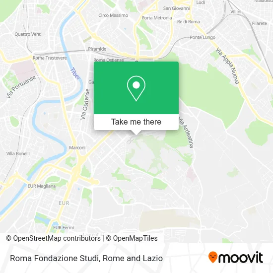 Roma Fondazione Studi map