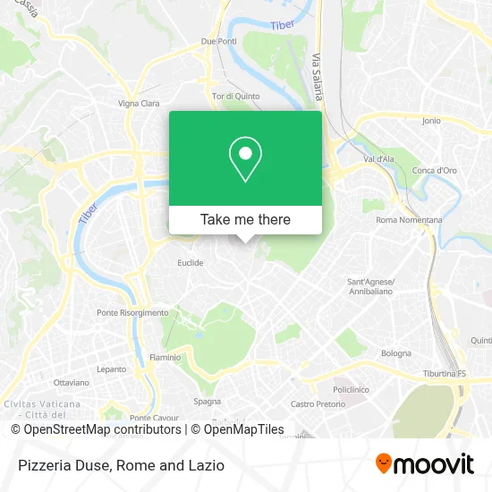 Pizzeria Duse map