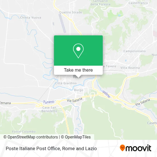Poste Italiane Post Office map