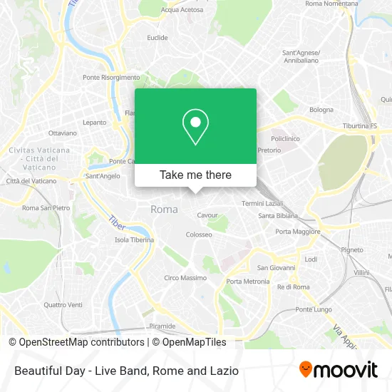 Beautiful Day - Live Band map