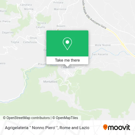 Agrigelateria " Nonno Piero' " map