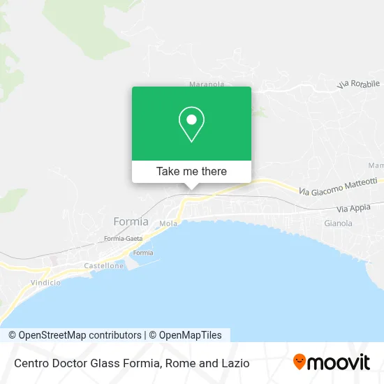 Centro Doctor Glass Formia map