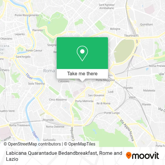 Labicana Quarantadue Bedandbreakfast map