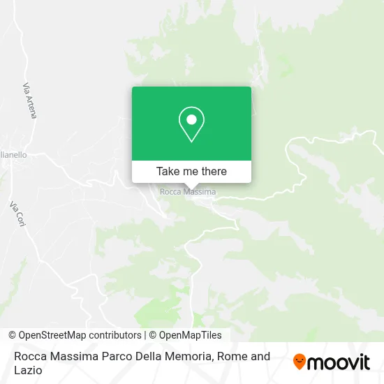 Rocca Massima Parco Della Memoria map