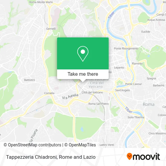 Tappezzeria Chiadroni map