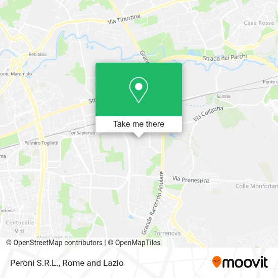 Peroni S.R.L. map