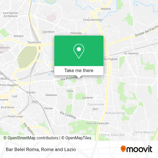Bar Belei Roma map