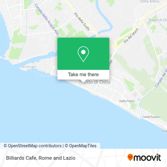 Billiards Cafe map