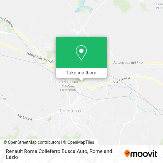 Renault Roma Colleferro Busca Auto map