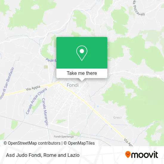 Asd Judo Fondi map
