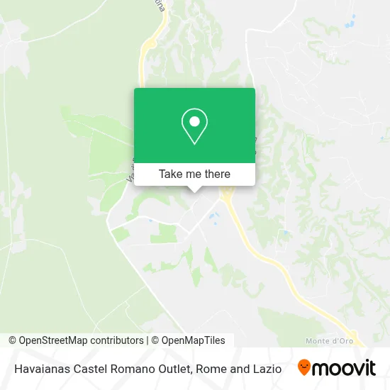 Havaianas Castel Romano Outlet map