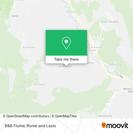 B&B Fiume map
