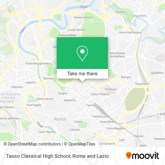 Tasso Classical High School map
