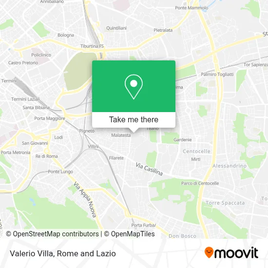 Valerio Villa map