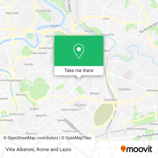 Villa Alberoni map