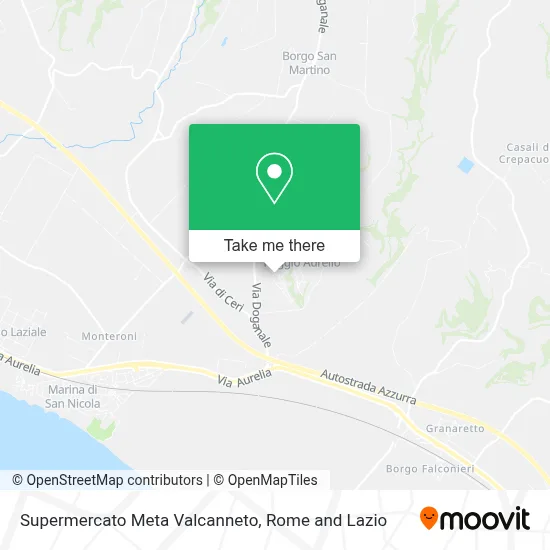Supermercato Meta Valcanneto map