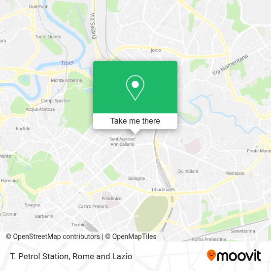 T. Petrol Station map