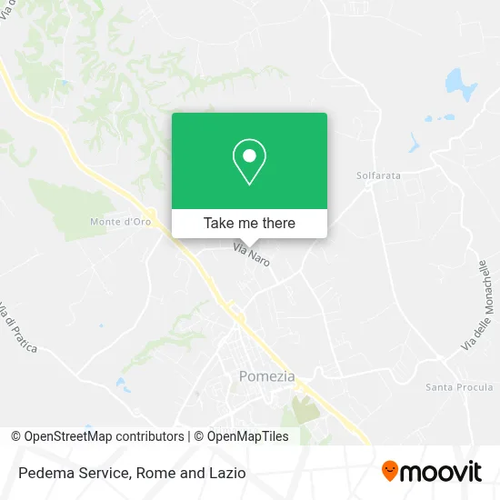 Pedema Service map