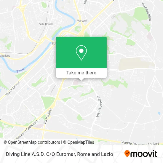 Diving Line A.S.D. C/O Euromar map