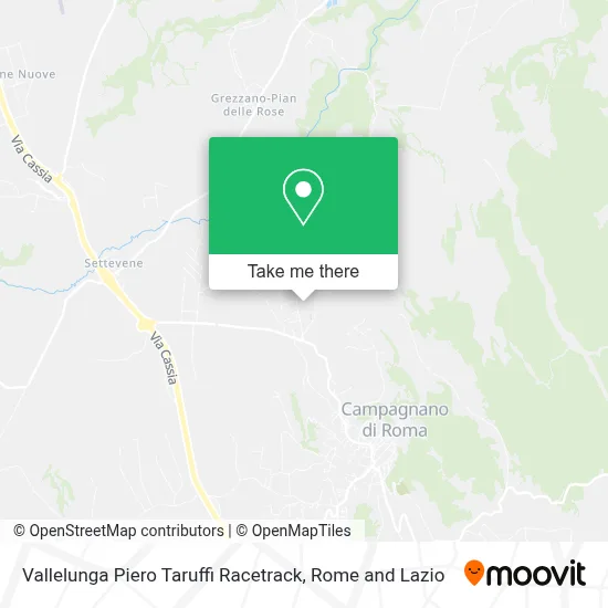 Vallelunga Piero Taruffi Racetrack map