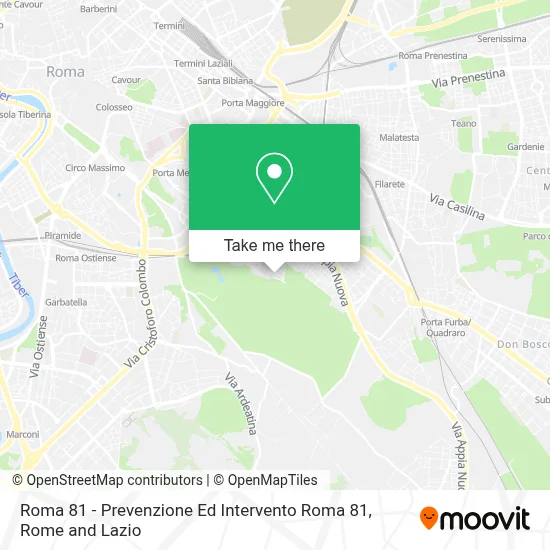 Roma 81 - Prevenzione Ed Intervento Roma 81 map