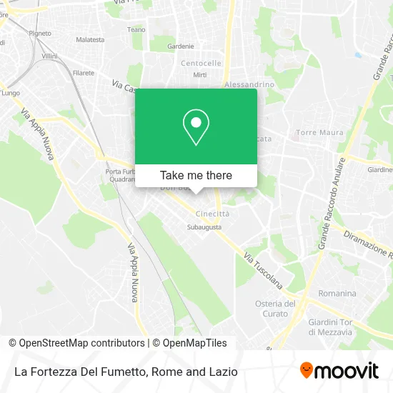 La Fortezza Del Fumetto map