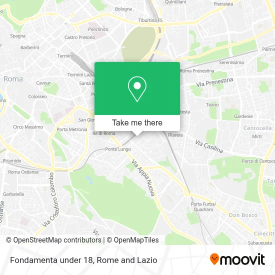 Fondamenta under 18 map