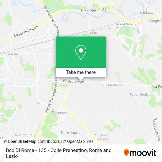 Bcc Di Roma - 135 - Colle Prenestino map