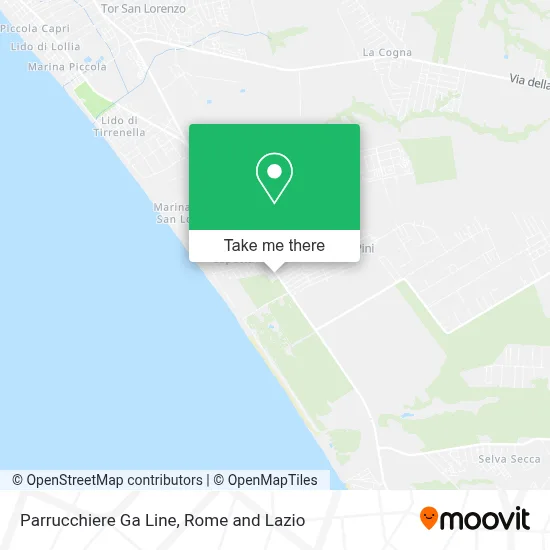 Parrucchiere Ga Line map