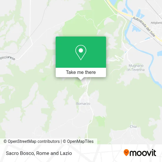 Sacro Bosco map