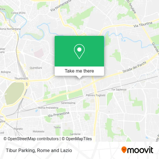 Tibur Parking map