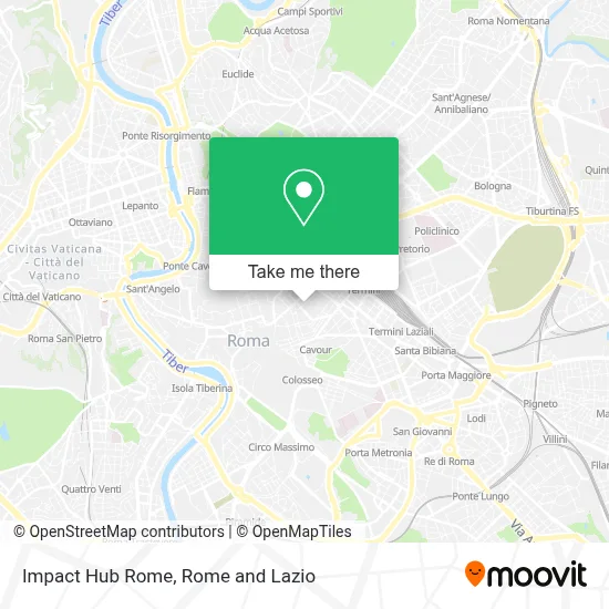 Impact Hub Rome map