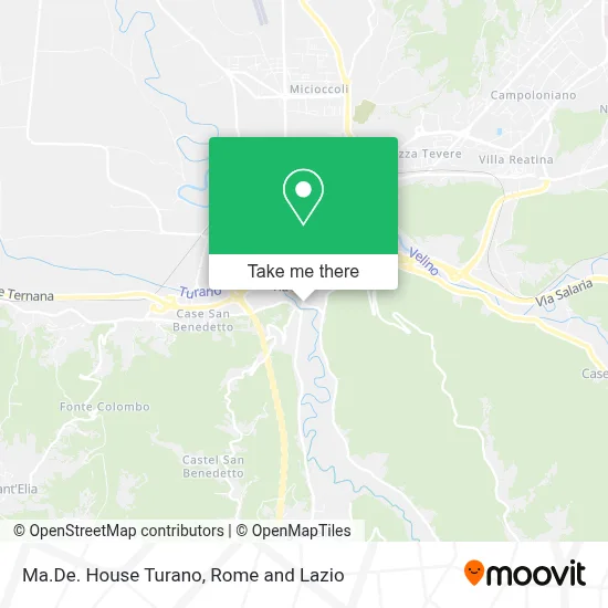 Ma.De. House Turano map