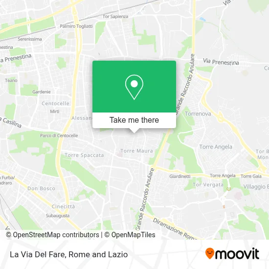 La Via Del Fare map