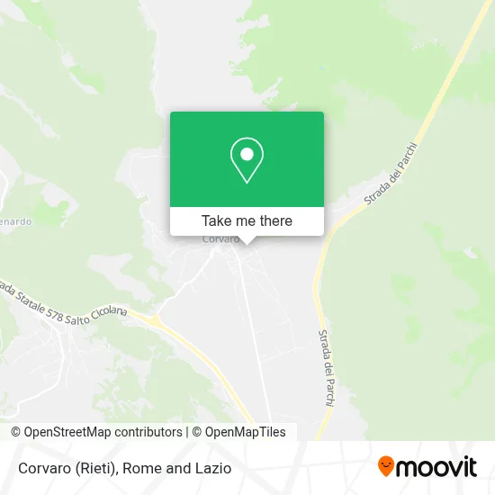 Corvaro (Rieti) map