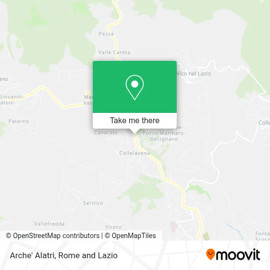 Arche' Alatri map