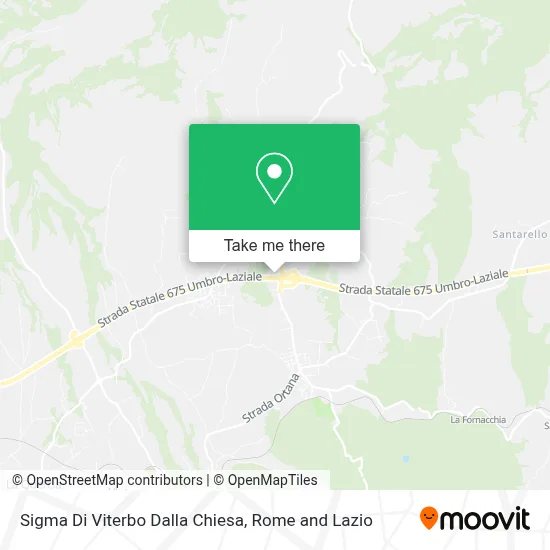 Sigma Di Viterbo Dalla Chiesa map