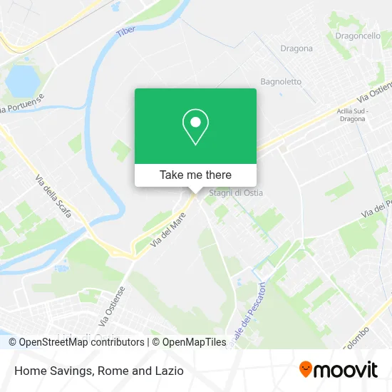 Home Savings map