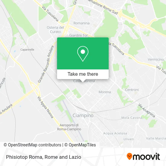 Phisiotop Roma map