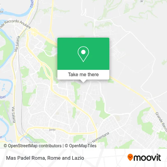 Mas Padel Roma map