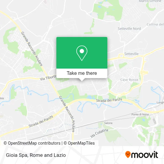 Gioia Spa map