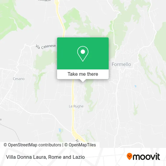 Villa Donna Laura map