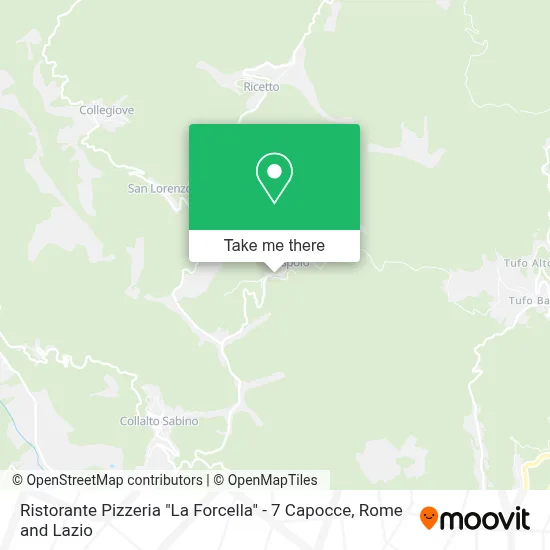 Ristorante Pizzeria "La Forcella" - 7 Capocce map