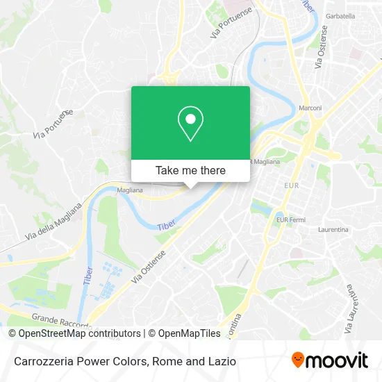 Carrozzeria Power Colors map