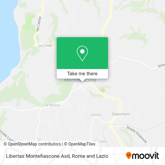 Libertas Montefiascone Asd map