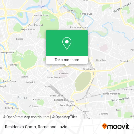 Residenza Como map