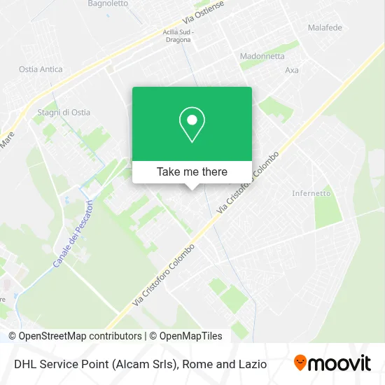 DHL Service Point (Alcam Srls) map